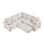 Canapé modulaire convertible polyvalent avec rangement dissimulé-897863725
