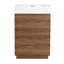 Meuble-lavabo pour salle de bain avec lavabo simple, meuble-lavabo sous-comptoir moderne avec double tiroir, meuble-lavabo sur pied autoportant, bois d'ingénierie-883033037-883033038