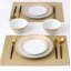12pc Gold Sparkle Dinner Set
