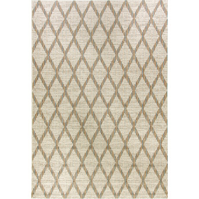 Tapis crème à motif géométrique Garth