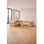 Canapé modulaire en L beige avec assise basse-1540968136