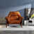 Orange Faux Leather