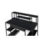Modern Writing Desk With Spacious Storage And Industrial Metal Base-933820076