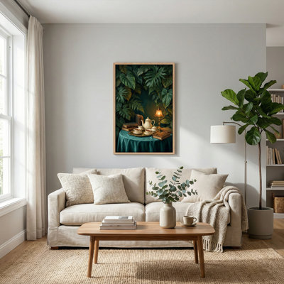 Jungle Tea, reproduction d'art sur toile, ensemble de 1