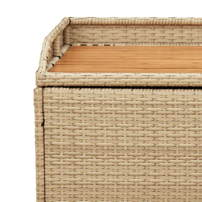 Banc de jardin en acier Agrim, Mélange de beige, H 52 cm x L 100 cm x l 50 cm