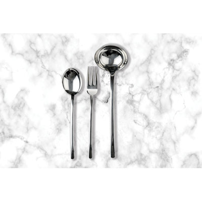 Ensemble de service 3 pièces (cuillère fourchette et louche)