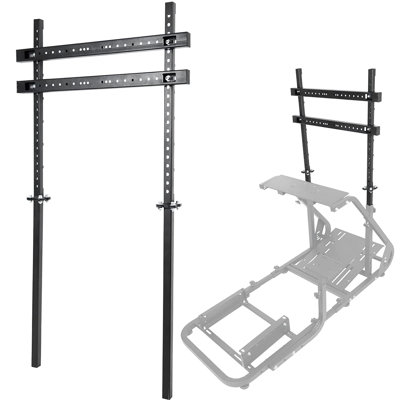 Amiylah Black Floor Stand Mount for Less Than 20" LCD Screens, Holds up to 26.68 kg.