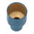 Dany Vase, Crocodile Texture, Watertight Base, 8 Inch Blue Aluminum