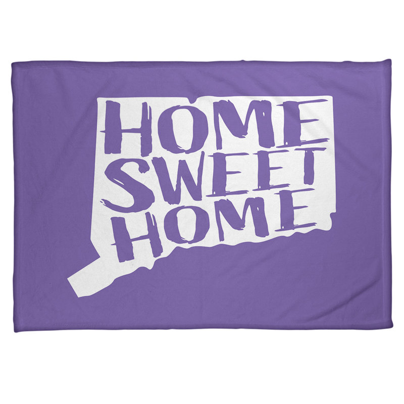 Jeté en polaires pour connecticut home, l 62,5 po x L 82,5 po, Mauve