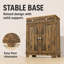 Style campagnard moderne avec comptoir en bois massif à deux tiroirs et armoire à tablette réglable pour la salle à manger et le café-133387075