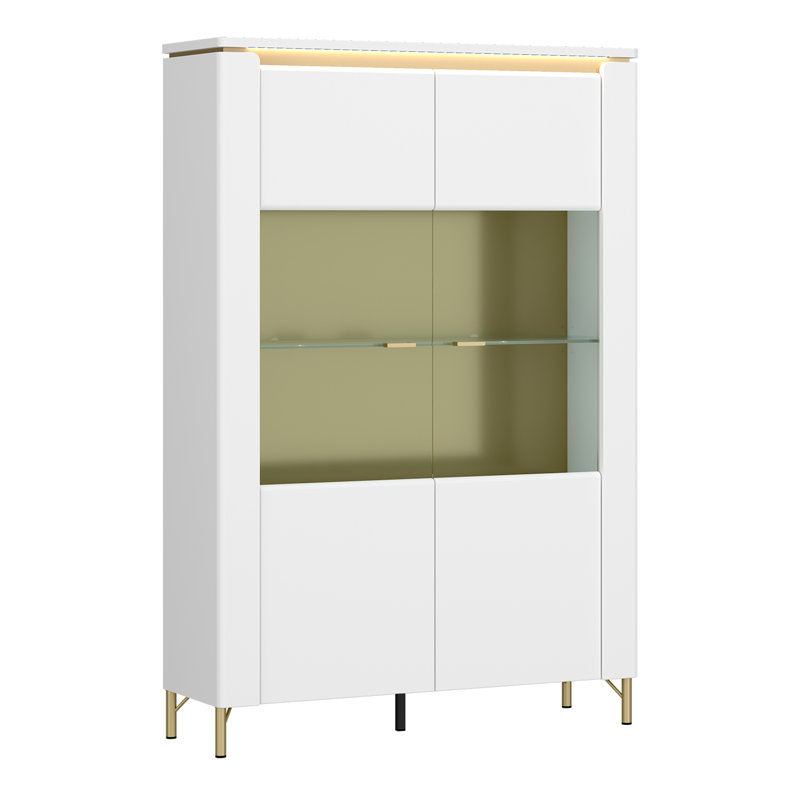 Airlee Display Cabinet, White