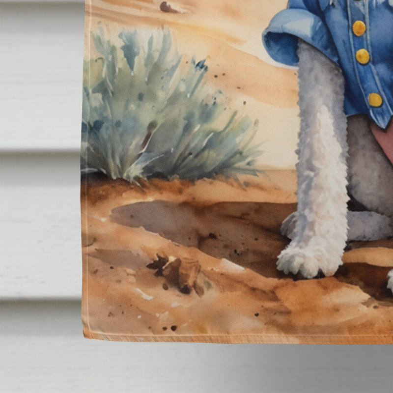 Drapeau Cowboy Welcome House, Bedlington Terrier