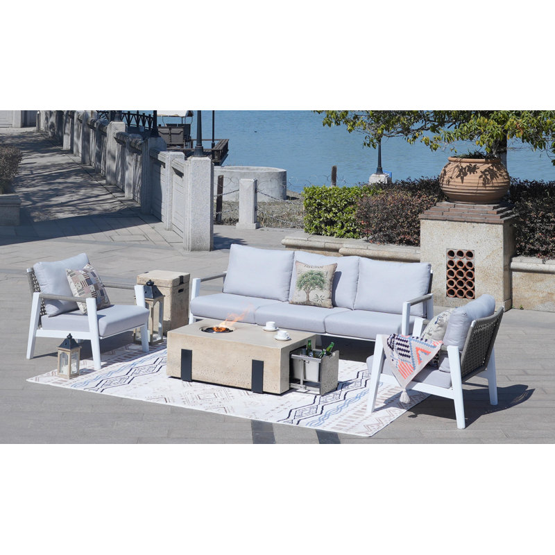 5 - Person Patio Conversation Set with Cushions