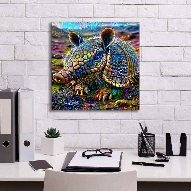 «Epic Graffiti» «Armadillo» par Pedro Gavidia, art mural, H 18 po x l 18 po