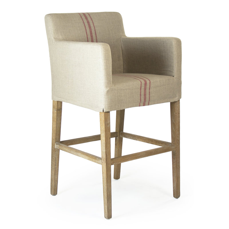 Avignon Bar and Counter Stool, Red, Bar Stool (29.5'' Seat Height)