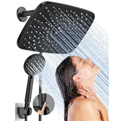 Combinaison luxueuse de pomme de douche double