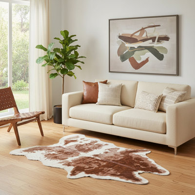 Tapis brun/naturel Cloquet