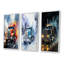 «Semi Truck Midnight Cruiser», 3 pièces sur toile-144070330-144070331
