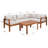 Acacia 3 - Person Modular Patio Conversation Set with Cushions-1084724605-1084724606