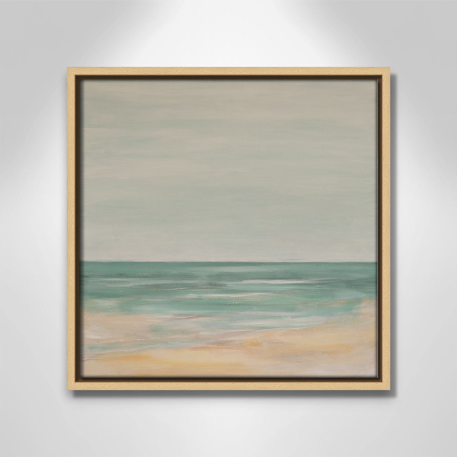 Horizon Print by S.H. Khan, 13.5" H x 13.5" W, Natural