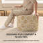 Repose-pieds rembourré beige Marta-117292802