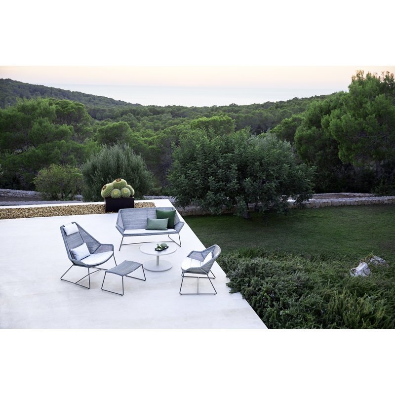 Outdoor Round, 29.6" W  x 29.6" L x 18" H, Lava Gray/Ceramic Light Gray