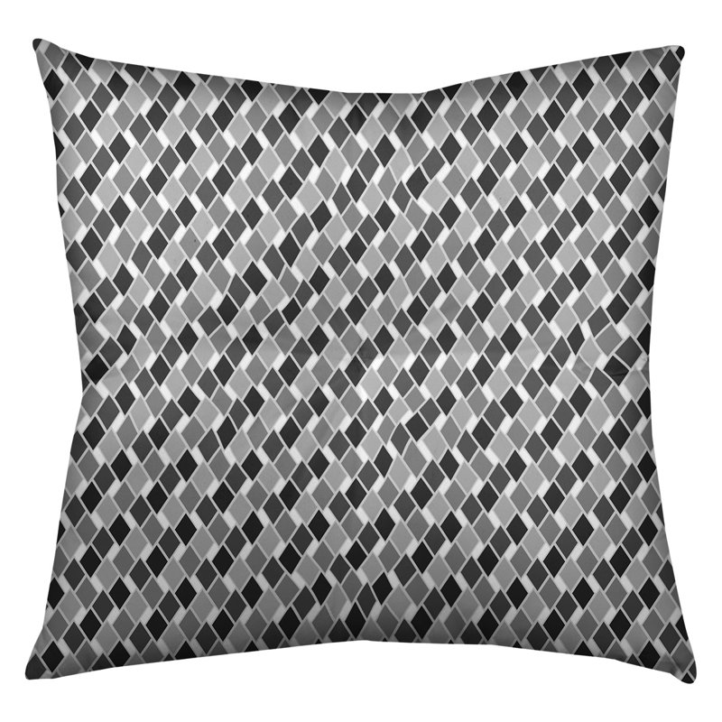Coussin Katelyn Elizabeth, 26 po x 26 po, Noir