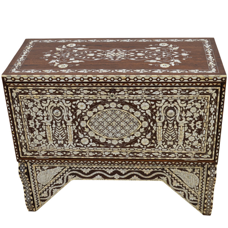 Syrian 39'' W Solid Wood Console Table