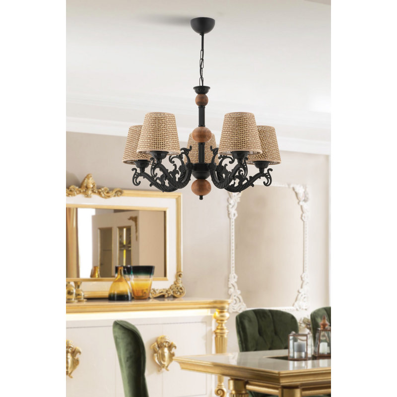 Chandelier, Naturel / noir / blanc