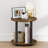Furinno TURN-N-TUBE Nght Stand, 2-Tier Small Round Nightstand, Toolless Assembly End Table with Open Shelf, Bedside Table, Side Table, for Bedroom, Closet, Living Room, Amber Pine-127805592