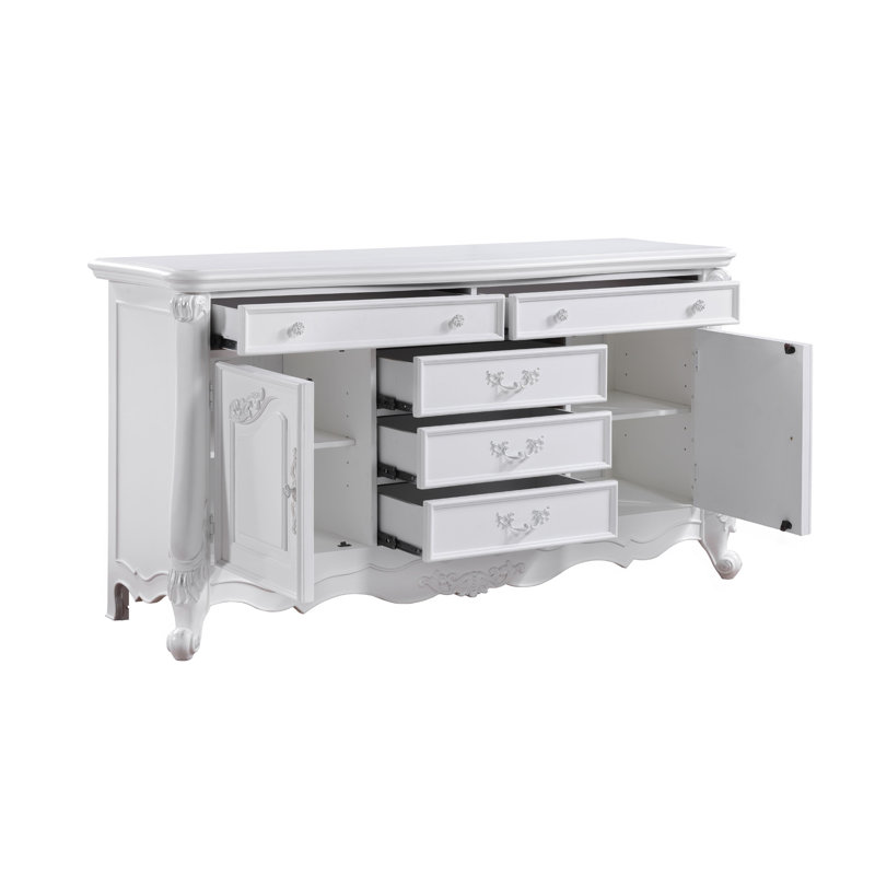 Commode à finition blanche