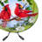 Aliyah-Lilly Glass Birdbath