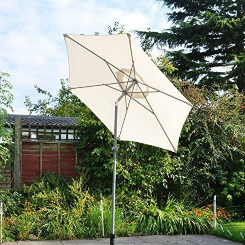 Hamrick 225cm Market Parasol, White