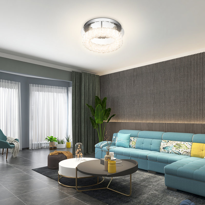 Crystal LED Flush Mount