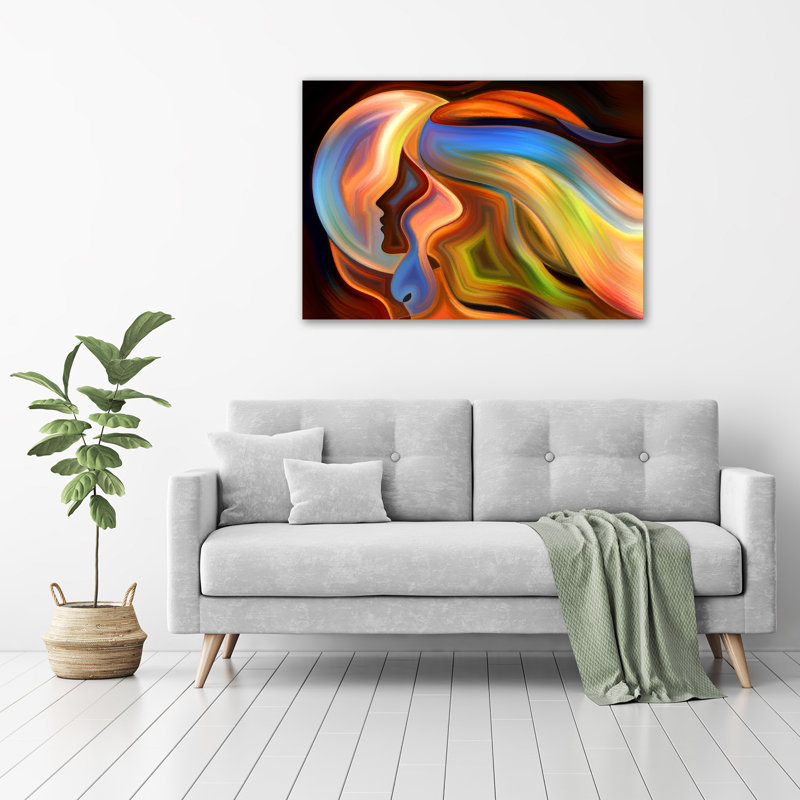 Abstraction - No Frame Print on Glass