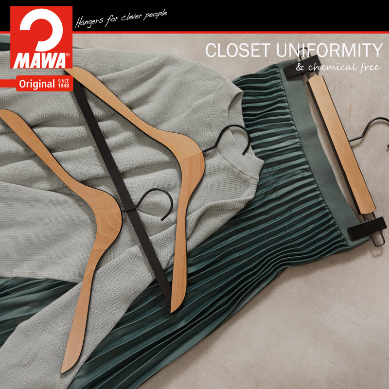 Cintre en bois standard pour costume / manteau, 1