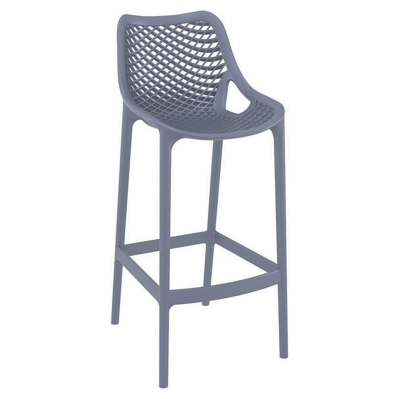 Asherton Square 2-Person Outdoor Dining Set, Dark Gray