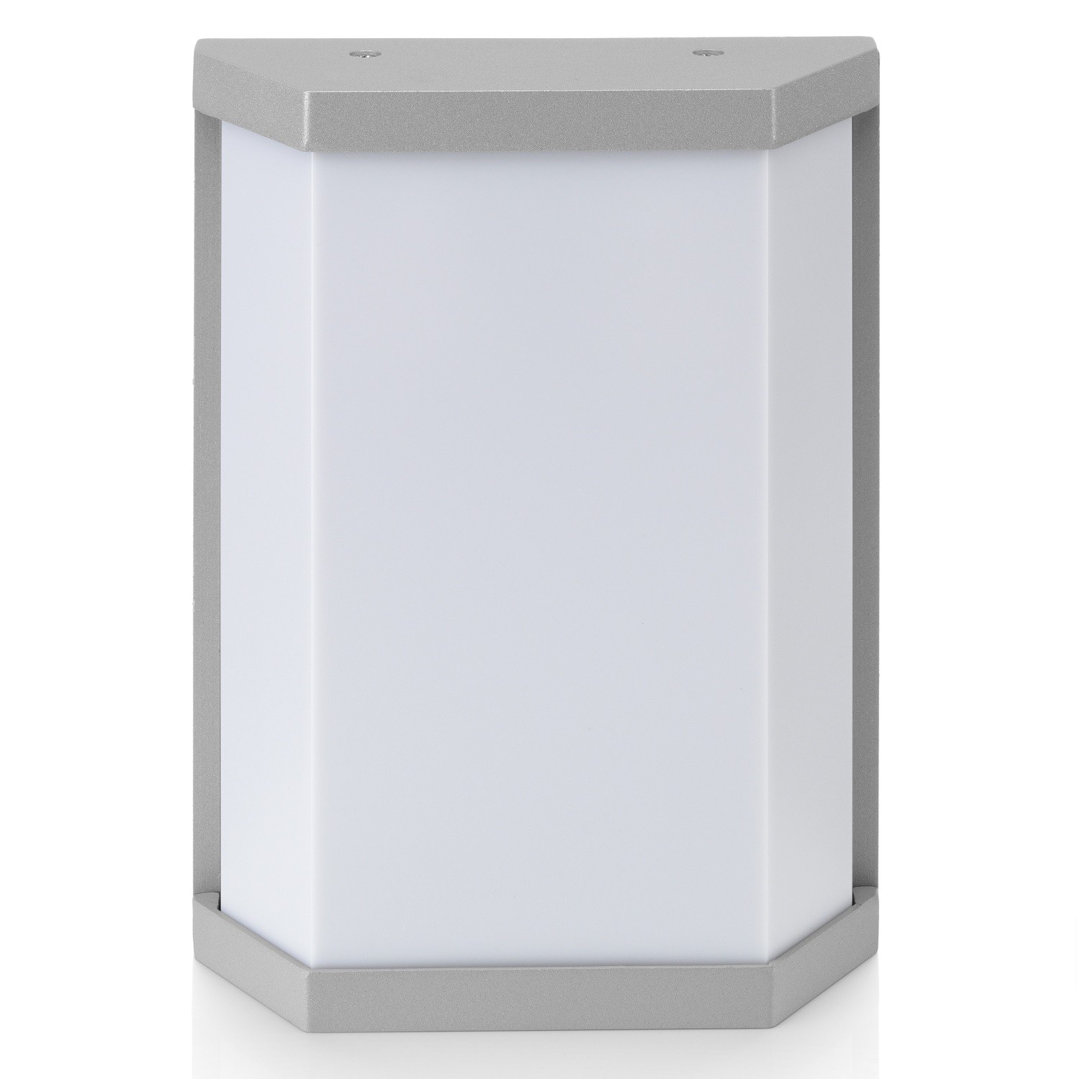 Gaskill Silver 2 - Bulb 66.04cm H Frosted Glass Outdoor Flush Mount