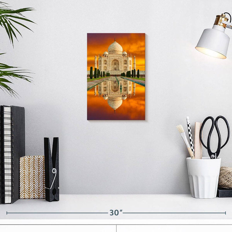 Aime Taj Mahal At Sundown, 12" H x 8" W