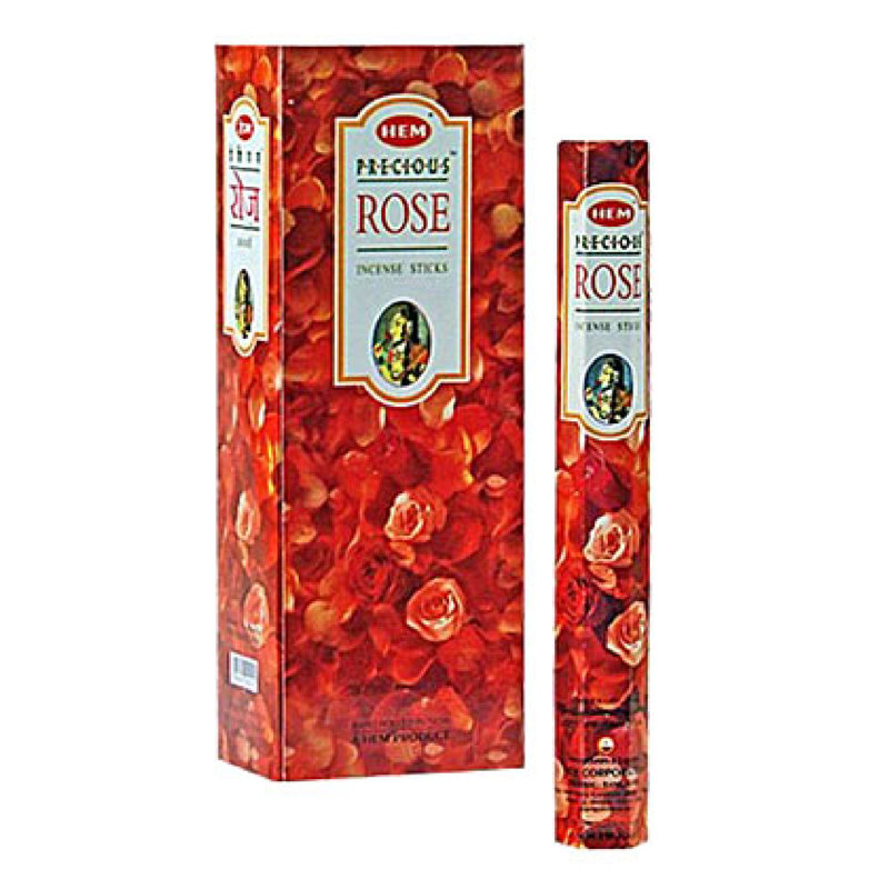 Encens ourlet (20 bâtonnets) - rose - ensemble de 6