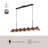 Atlas 42-in Black Linear Pendant