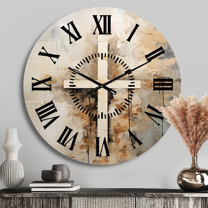 Horloge murale Minimalisme Christianisme, Médium