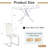 Glass Dining Table Set, Modern Glass Kitchen Table and Chairs, Dining Room Table Set with 51" Glass Dinner Table & Faux Leather Chairs for Small Space,Home, Apartment-272150526-272150524-297156929