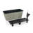 2-Pack Smart Self-Watering Wicker Planters - Indoor Outdoor Rectangle Rattan Planter Pots with Water Level Indicator, Gray-588549375