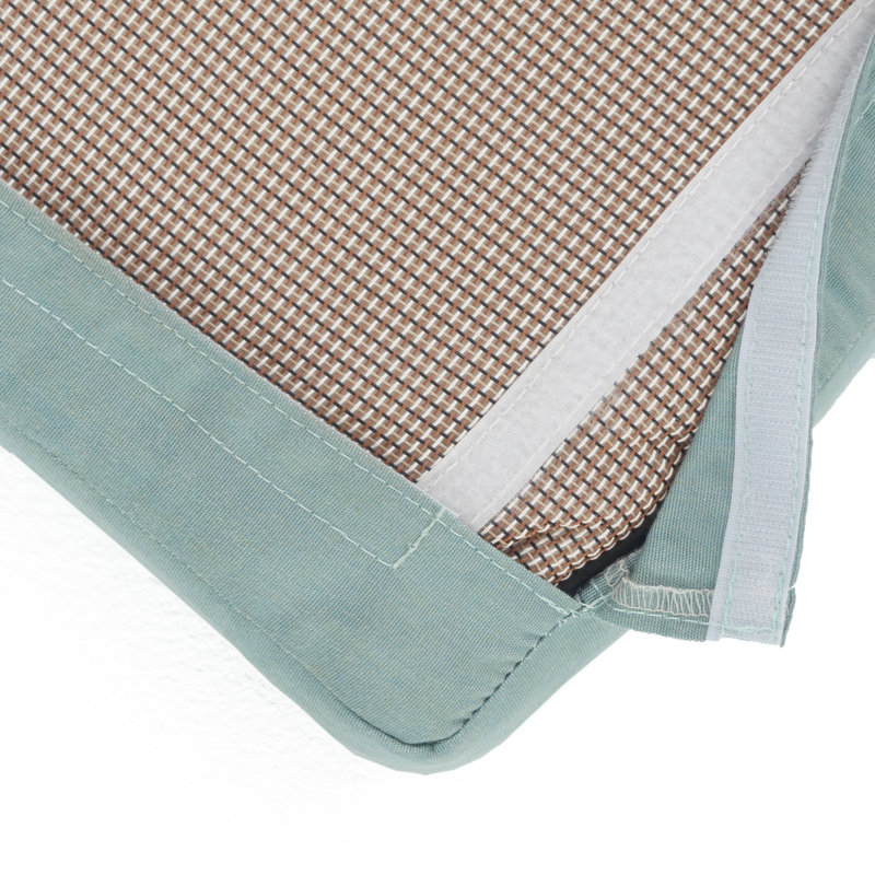 Repose-pieds Fionnula avec housses de coussin Sunbrella, Toile spa Sunbrella®