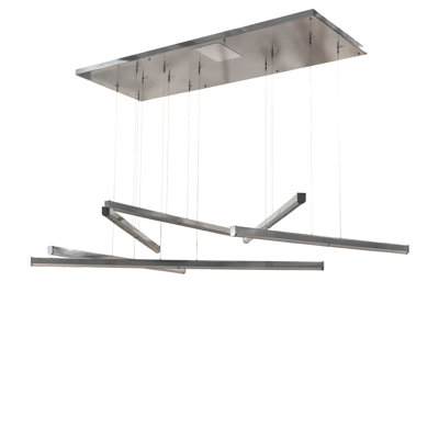 Luminaire suspendu linéaire unique à 6 lumières Trax