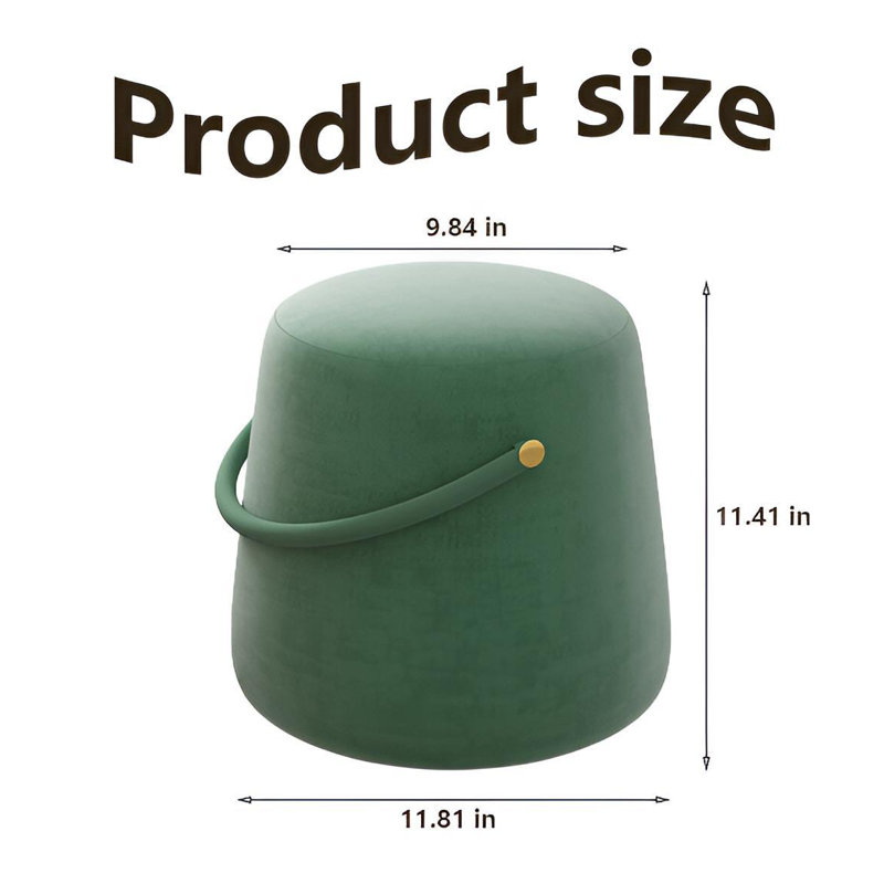 Tabouret d'appoint Firoza, Vert