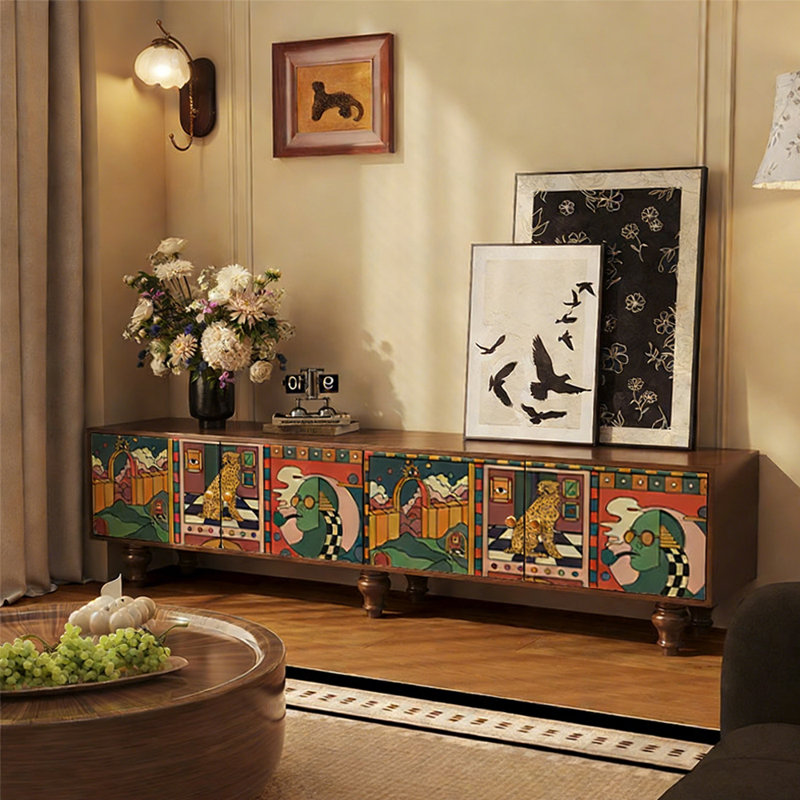 Meuble télé de style rétro américain