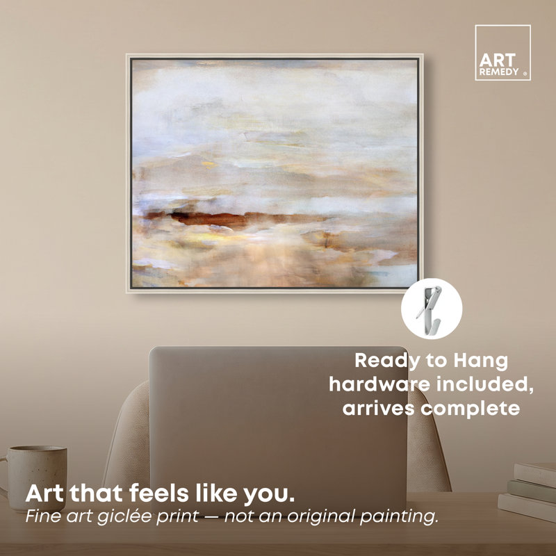 «Clear Mornings - Hope Bainbridge», reproduction d'art sur toile encadrée par Art Remedy, cadre argenté, 20 x 16