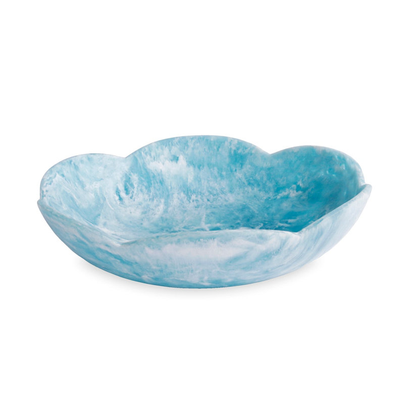 Grand bol en résine Amelia, Turquoise